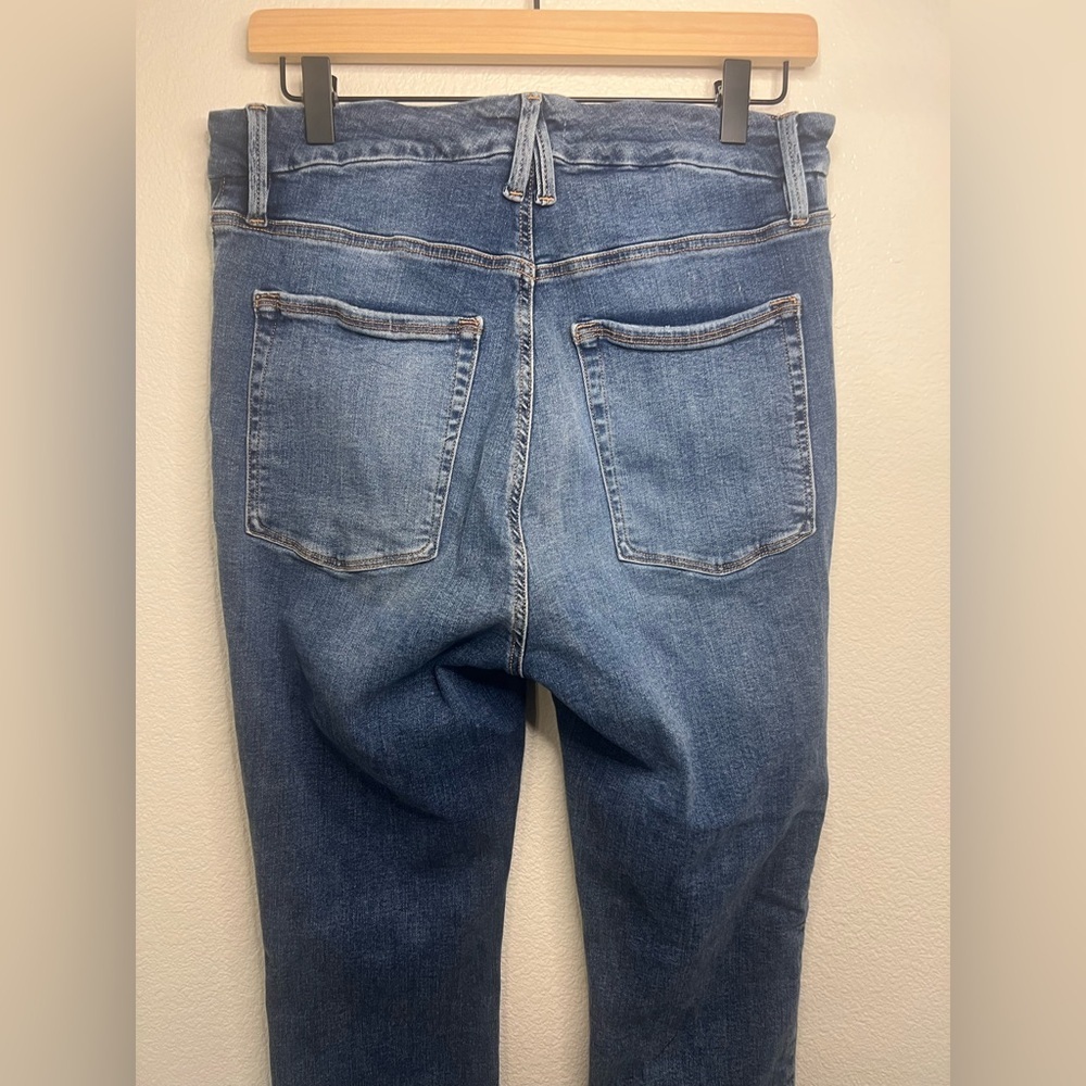 Good American Exposed Button Skinny Jeans Size 15 - Picture 4 of 13